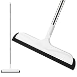 Mitclear Floor Squeegee with Long Handle(50IN), Extendable Foam Squeegee Mop for Wet Room, Squidgy Shower Cleaner, Handled Floors Sweeper Water Wiper for Bathroom Kitchen Pool Pet Hair