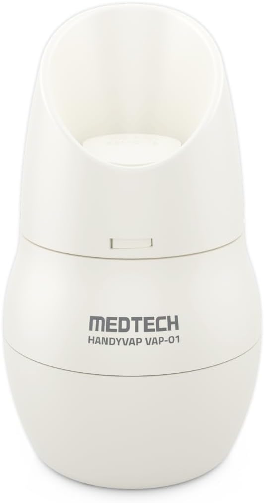 MEDTECH ® 2 in 1 Vaporizer for Cold & Cough + Steamer for Face Steam,Steam Inhaler & Vaporizer Machine,Facial Steamer & Steam Inhaler for Cold,Cough & Sinus,Suitable for Men,Women & Kids,VAP01,White
