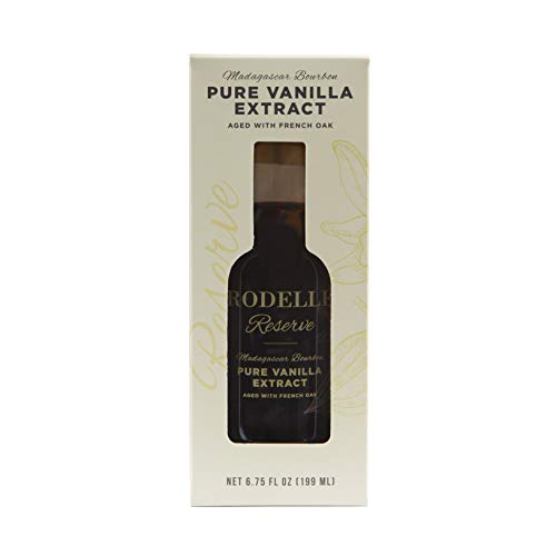Rodelle Reserve Pure Extract 6.75 Oz Madagascar Bourbon Double Fold Aged With French Oak Contains Gourmet Bean Gift Box Included, Vanilla #TOP2
