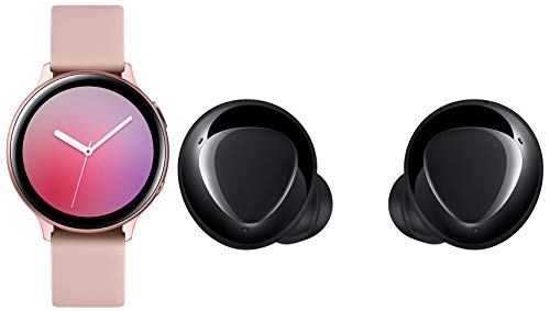 Image of Samsung Galaxy Watch Active 2 (Bluetooth + LTE, 44 mm) - Gold, Aluminium Dial, Silicon Straps with Buds+