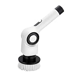 QUMOX Brosse de Nettoyage électrique rotative avec écran LED, B1261, Blanc