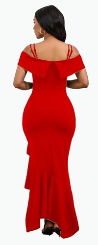 FairyLove Women's One Shoulder Sleeveless Formal Ruched Bodycon Fashion Dress Belted Cocktail Dresses3