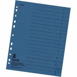 Falken 500 x Trennblätter A4 230g/qm durchgefärbt blau