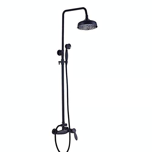 Système de douche bronze noir anticalcaire en laiton pour remplacer votre vieux robinet