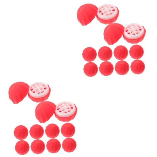 DRESSOOS エレガントな球形容器 ファッショナブルなプラスチック製リップスティックチューブ 女の子用収納用 2セット 10個×2