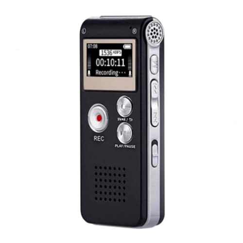 Digital Voice Recorder 8GB,Sound Recording Device for Lectures,Portable Mini Digital Voice Recorder,Dictaphone, USB Rechargeable Dictaphon Upgraded Small Tape Recorder with MP3 Microphone (8GB)
