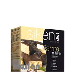 Siken Diet Duplo Barritas Turrón, 2X5Ud