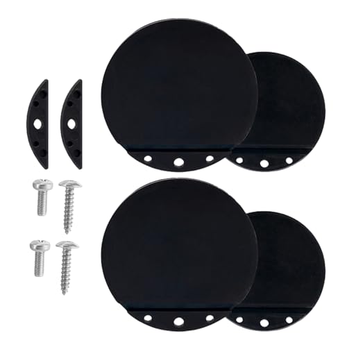 Scuppers pour bateaux bouchon de drainage kayak yacht rechange noir 4 pièces