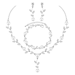 White CZ+White Pearl- Platinum