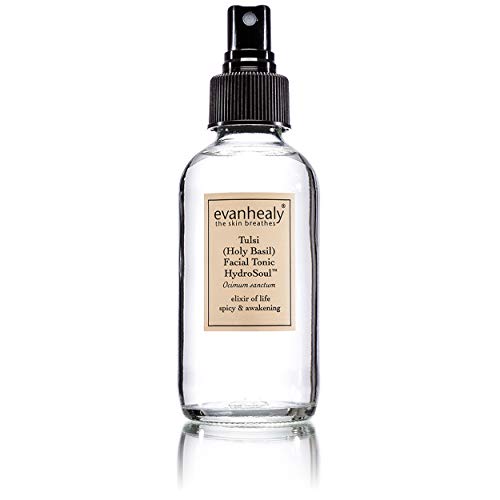 evanhealy Tulsi Holy Basil HydroSoul Facial Toner | Hydrosols Organic Facial Tonic | Beauty Water Face Spray | Refreshing Skin Toner for Face | Alcohol Free Toner