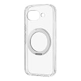 LEPLUS 360度回転スタンド付き・耐傷・耐衝撃ハイブリッドケース 「UTILO Hybrid mag swing」Google Pixel 10a 対応 互換性 クリア/シルバー LN-26SP1CTHMSCL