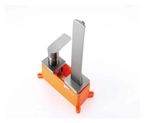 Mitigeur dissimulé gris mat avec commande eau chaude et froide pour vasque - 4