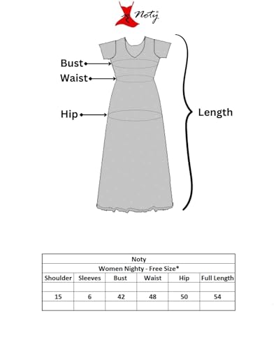 Image of Noty Women's- Maternity | Feeding | Nursing | Nighty /Maxi /Gown- Poly Viscose Knits Fabric- Embroidery, Printed, Zip on Both Sides