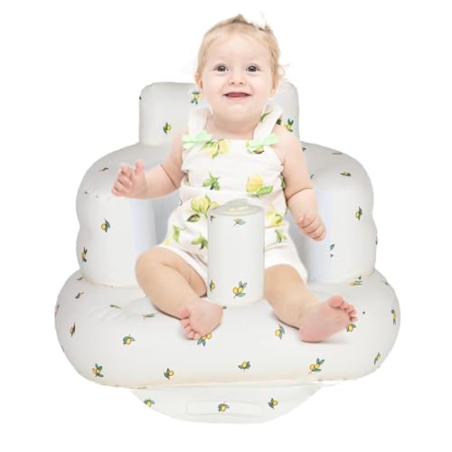 Image of Baby Inflatable Seat for Infant Support Seat Summer Toddler Babies 3 Months Chair for Sitting Up, Baby Shower Chair Floor Seater Gifts with Chair Seat Cute Sofa Learn Stool Training Seat.