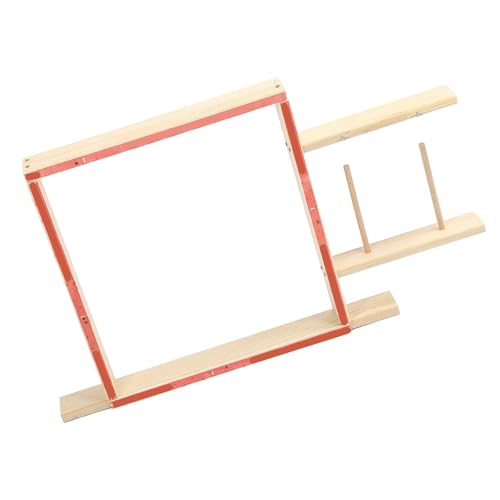 Rug Tufting Frame, Rug Making Kit Tufting Frame DIY Craft Making Stainless Steel Oak Wood Texture Rug Making Frame Easy Installation Rug Tufting Kit for Tapestry Sewing