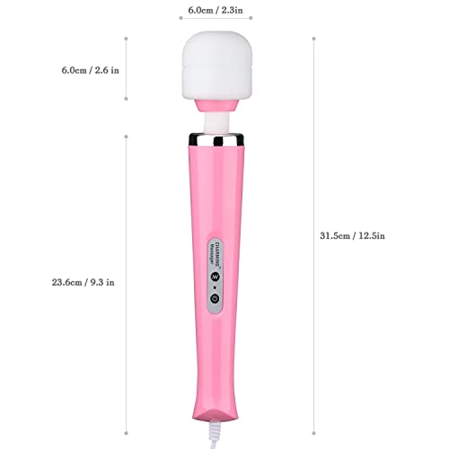 Image of CHARMING Wired Powerful Handheld Back Massager with Strong Vibrations, Personal 10 Speeds Therapy Massager for Sports Recovery, Muscle Aches, Body Pain (Pink)
