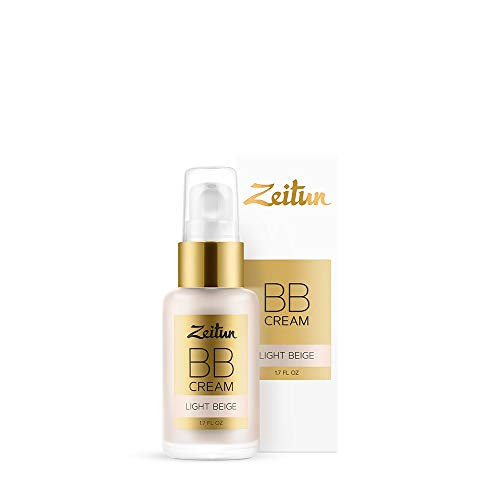 Zeitun Natural BB Cream Light Beige - Tinted Moisturizer - Hydrating Skin Perfector - Hypoallergenic and Fragrance Free BB Cream 1 fl oz