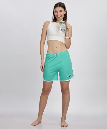 Image of SHODOX 100% Cotton Women Casual Shorts - Printed Short for Gym, Yoga, Cycling, Dance, Summer - Regular Fit (Pack of 2)