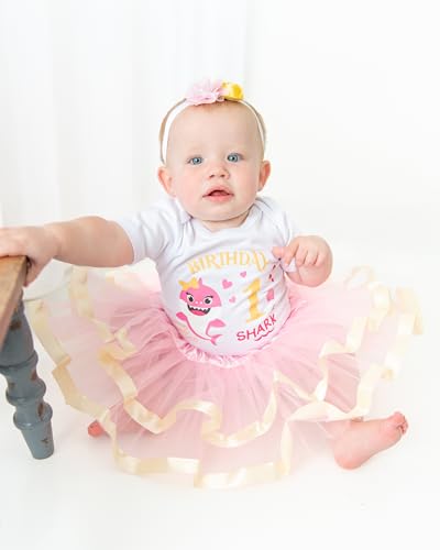 Luke and Lulu Baby Shark Birthday Outfit Girl Collection - 1st Birthday2