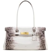 JW PEI Womens Yara Shoulder Bag - White Croc