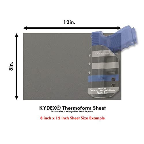 Image of BOLTARON Thermoform Sheet - (Haircell /Smooth) - (.080 Thickness) - (8in x 12in) - (Gunmetal Gray) - (2 Sheets)