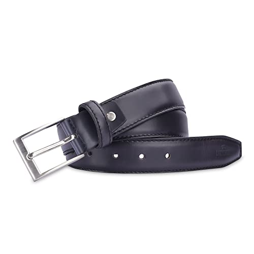 Image of THE CLOWNFISH Men's Genuine Leather Belt with Textured /Embossed Design