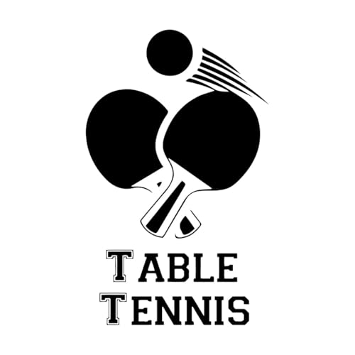 Sport Studio Dekoration Tischtennis Zeichen Wand Aufkleber Ping Pong Sport Logo Wand Kunst Wandbilder Tischtennis Halle Poster-L-52x84cm-Black Sport Studio Dekoration Tischtennis Zeichen Wand Aufkleber Ping Pong Sport Logo Wand Kunst Wandbilder Tischtennis Halle Poster-L-52x84cm-Black