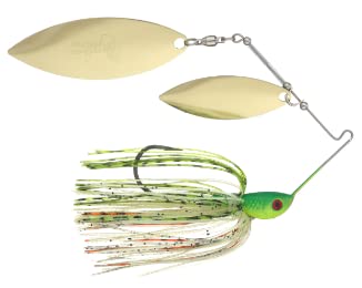 Luck-E-Strike Jimmy Houston Dbl Willow Spinnerbait Fire Tiger 1/2 OZ
