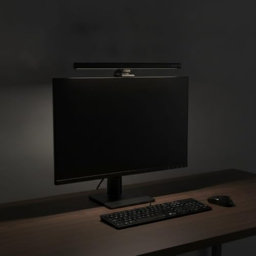 Image of Slim Monitor Lamp with Clip Linear Monitor Light Bar Space-Saving Screen Light Bar USB-Powered for Professionals, Students, Gamers, Home Office, Desktops, Gaming Setups, Tb-300sa