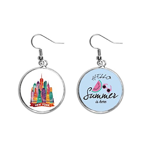 Pendientes de sandia que evocan la luz de tus viajes por el castillo de America