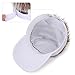 Regilt Adjustable Sun Visor Hat with Wig Spiked Hairs Fashion Baseball Golf Cap for Men & Women (White+Brown Hair)