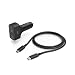 Hama Universal Kfz USB C Laptop Netzteil 20V (Universal Netzteil Laptop, Tablet, MacBook, Smartphone, Ladegerät 65 Watt, 5V, 9V, 12V, 15V, 20V, Schnellladegerät mit PD 3.0, 2fach USB A, USB C)