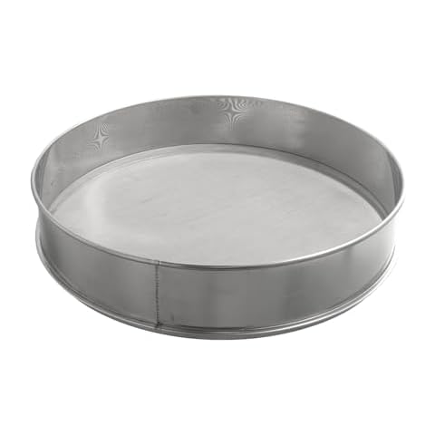 Alanmoship 40Cm Stainless Steel Flour Sieve, Kitchen Fine Mesh Oil Strainer Rice Strainer Cover