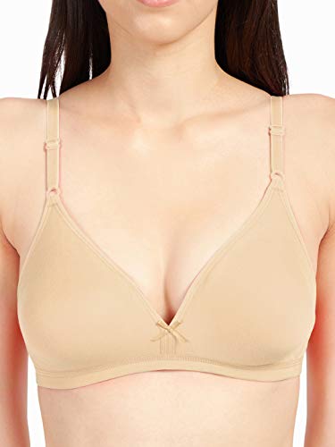 Image of SONARI Omania Womens Non-Padded Cotton Polyester Bras - Solid, Non-Wired, Medium Coverage, Hand Washable (Pack of 2)