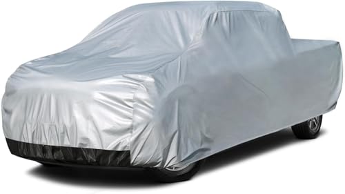 Image of Kayme Truck Cover Waterproof All Weather - See Vehicle Size Chart - Heavy Duty Outdoor Pickup Cover Sun Uv Rain Protection, Universal Fit Most Crew Cab Short Bed, Length Up to 239 inch.