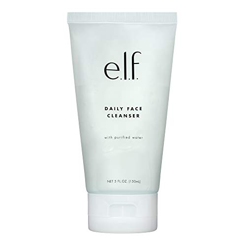 e.l.f. Daily Face Cleanser, Lightweight, Hydrating, Skin-Brightening, Removes Dirt, Impurities and Makeup, Cleanses, Moisturizes, Gentle, Effective, Infused with Citric Acid, Purified Water 148ml,