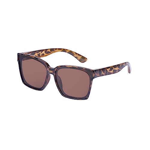 COCOSAND Kids Sunglasses Polarized UV 400 Protection Retro Square Futuristic Glasses for Youth Teen Boys Girls Age 5-12