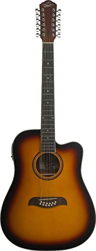 Oscar Schmidt OD312CETS-A 12弦アコースティックエレキギター タバコ サンバースト