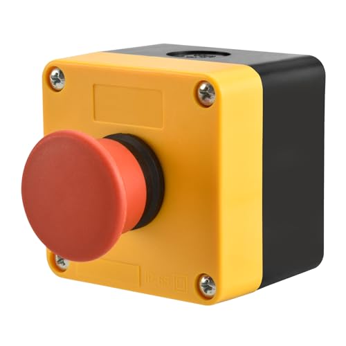 Heschen Rot Sign Momentan-Not-Aus-Taster Druckknopftaster 660V 10A mit Box NC