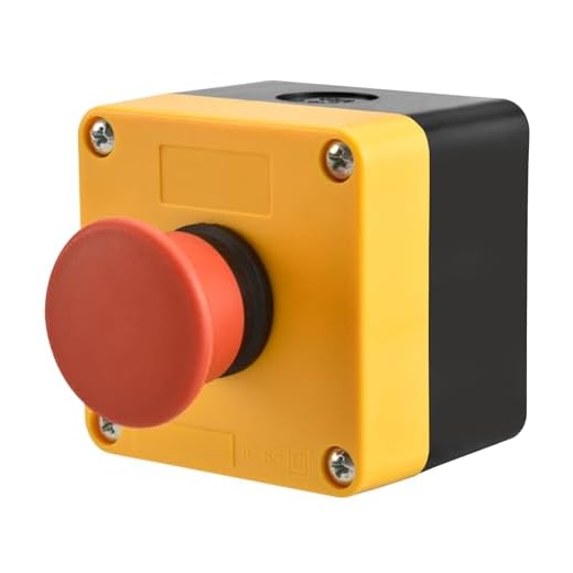Heschen Interruptor de interruptor de parada de emergencia momentánea de señal roja 660 V 10 A con caja NC