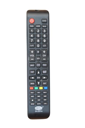 Image of VW Smart /Vis io Wor ld LED /LCD TV China /Chinese Assembled TV Remote | No Voice Command | with Netflix, Prime Video, YouTube, Hotstar, P.Mode, S.Mode, Aspect & M.Cast Hotkeys (China LED 144)
