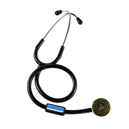 Image of Acoustic Stethoscope | Lightweight Aluminium Chest Piece with Flexible Jointless Tube & Soft Sealing Ear Knobs for Doctors and Medical Students (Diamond)