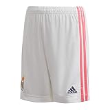 Real Madrid C.F. Real Madrid Saison 2020/21 Real A SHO Y - Kurzhose zweite Ausrüstung für Kinder, FQ7490, Weiß, Einheitsgröße