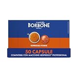 Caffè Borbone Espresso Forte - 50 Capsule Compatibili Nespresso®* Professional, Ideali per un Caffè Forte, Intensità 8/10, Compatibili con Macchina Caffè Nespresso®* Professional per Ufficio
