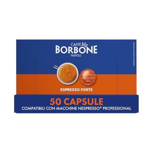 Caffè Borbone Espresso Forte - 50 Capsule Compatibili Nespresso®* Professional,