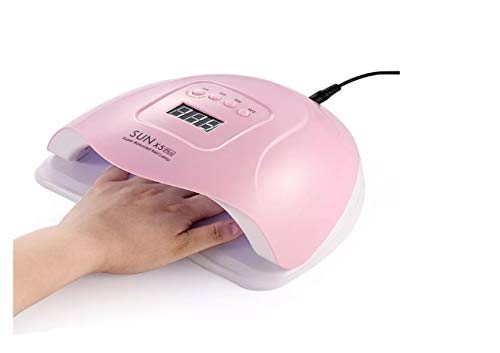 Cabine Led Uv Hibrida Sun 5 X Plus 80w Unhas Gel Rosa