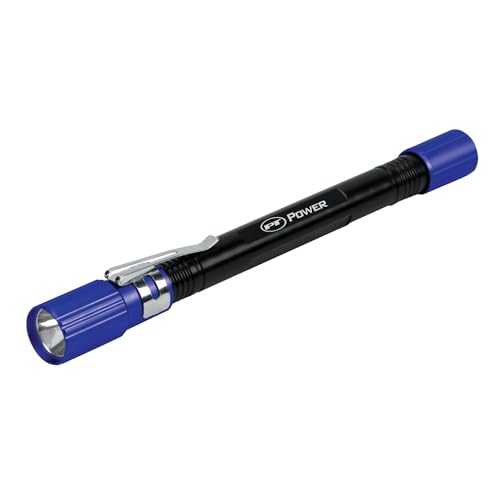 Performance Tool 20202 Super Bright Nichia LED Flashlight with Anodized Aluminum Housing and Pocket Clip, Compact and Durable Design