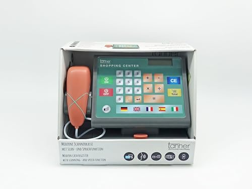 Caisse scanner Tanner 1040.4 avec argent de jeu, le cadeau parfait pour enfant
