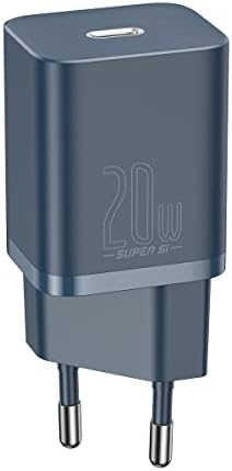Baseus Super Si, 20W USB-C Hızlı Şarj Cihazı, Mavi