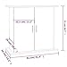 vidaXL Aquarium Stand Gray Sonoma Engineered Wood Aquarium Stand